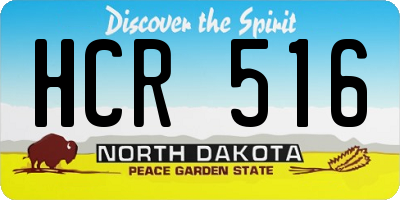 ND license plate HCR516