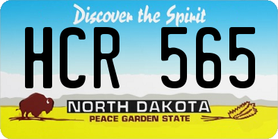 ND license plate HCR565