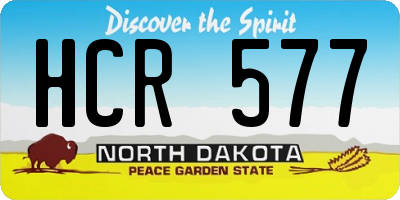 ND license plate HCR577