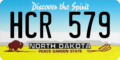 ND license plate HCR579
