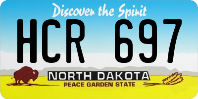 ND license plate HCR697