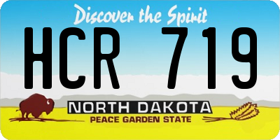ND license plate HCR719