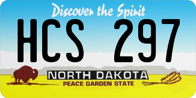 ND license plate HCS297