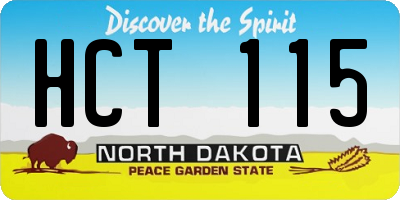 ND license plate HCT115
