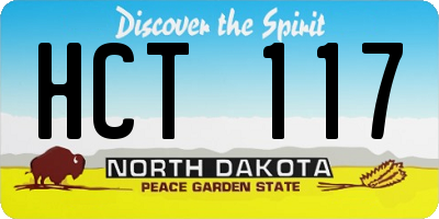 ND license plate HCT117