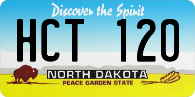 ND license plate HCT120