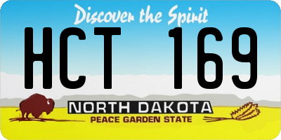 ND license plate HCT169