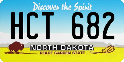 ND license plate HCT682