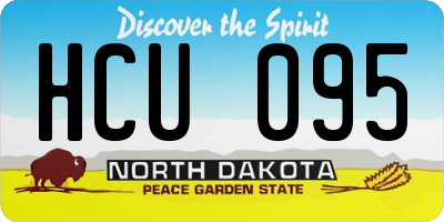 ND license plate HCU095