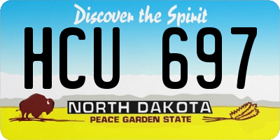 ND license plate HCU697