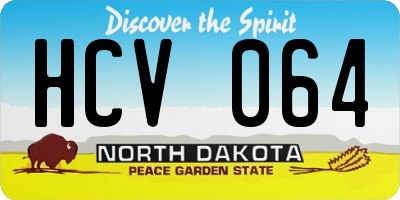 ND license plate HCV064