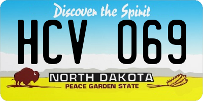 ND license plate HCV069