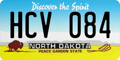 ND license plate HCV084