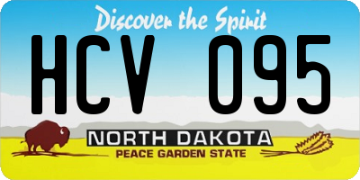 ND license plate HCV095