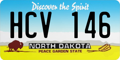 ND license plate HCV146