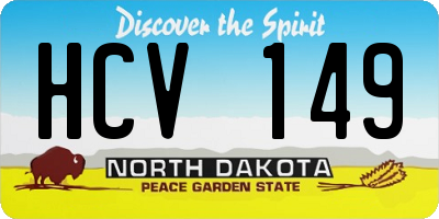 ND license plate HCV149