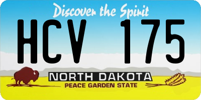 ND license plate HCV175