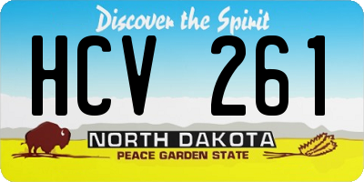 ND license plate HCV261