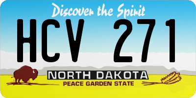 ND license plate HCV271