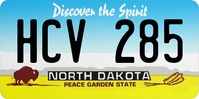 ND license plate HCV285
