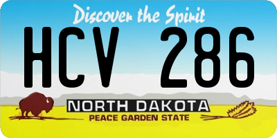 ND license plate HCV286