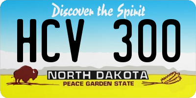 ND license plate HCV300