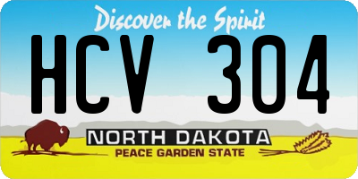 ND license plate HCV304