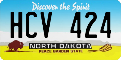 ND license plate HCV424