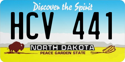 ND license plate HCV441