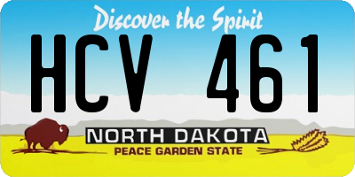 ND license plate HCV461