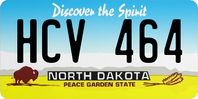 ND license plate HCV464
