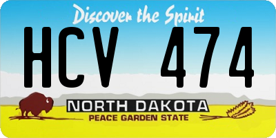 ND license plate HCV474