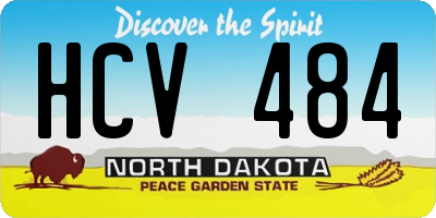 ND license plate HCV484