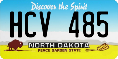 ND license plate HCV485
