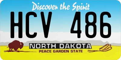 ND license plate HCV486