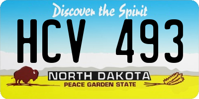 ND license plate HCV493