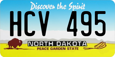 ND license plate HCV495