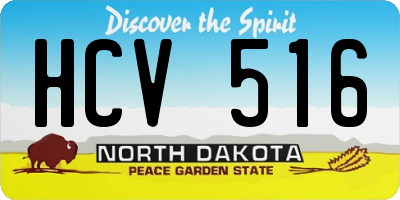 ND license plate HCV516