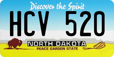 ND license plate HCV520