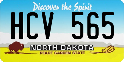 ND license plate HCV565