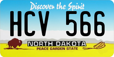 ND license plate HCV566