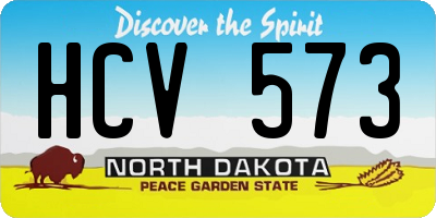 ND license plate HCV573