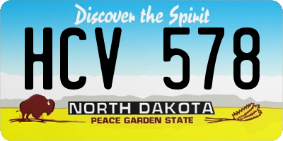 ND license plate HCV578
