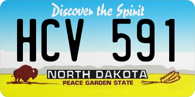 ND license plate HCV591