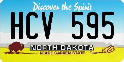ND license plate HCV595
