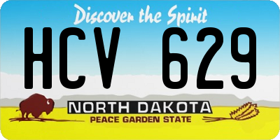 ND license plate HCV629