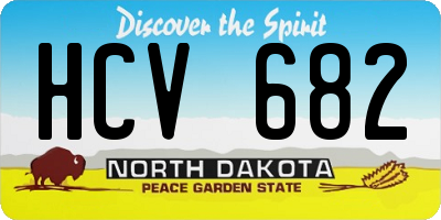 ND license plate HCV682