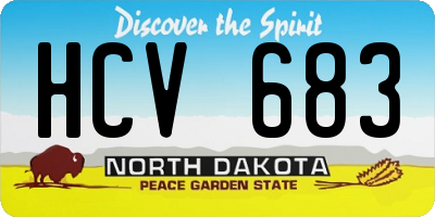 ND license plate HCV683