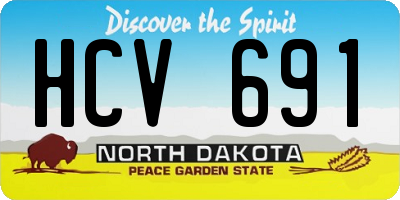 ND license plate HCV691