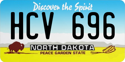ND license plate HCV696